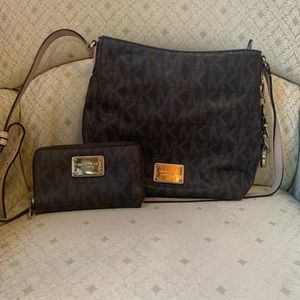 Michael Kors Crossbody with Matching Wallet